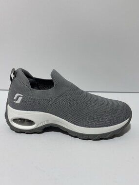 STQ Women’s Slip-On Gray Sneakers, Size 8.5 M